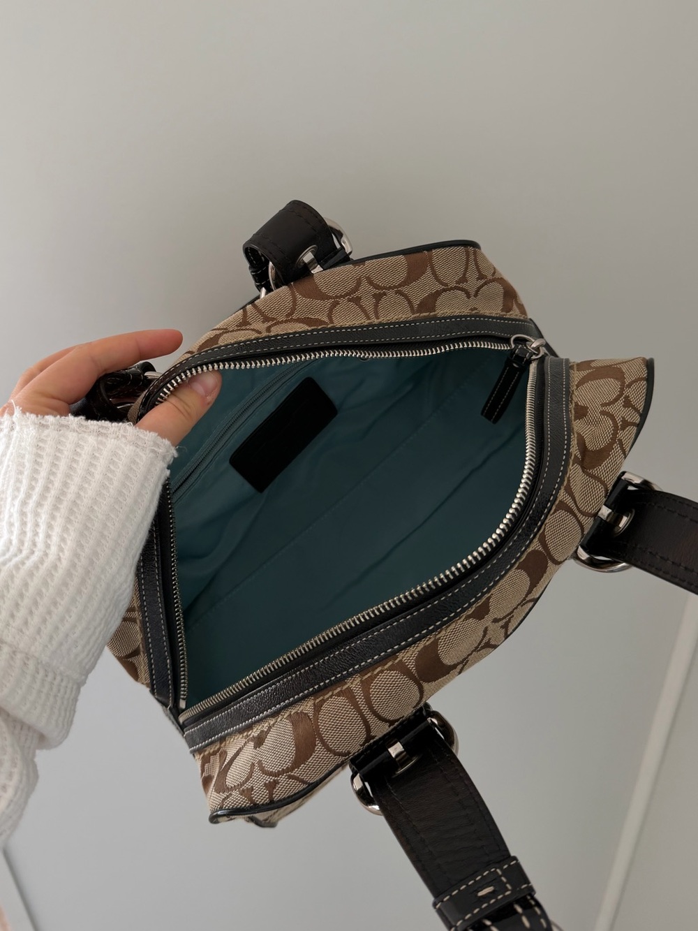 Y2K Coach Signature Patchwork Shoulder Bag - Picture 7 of 9